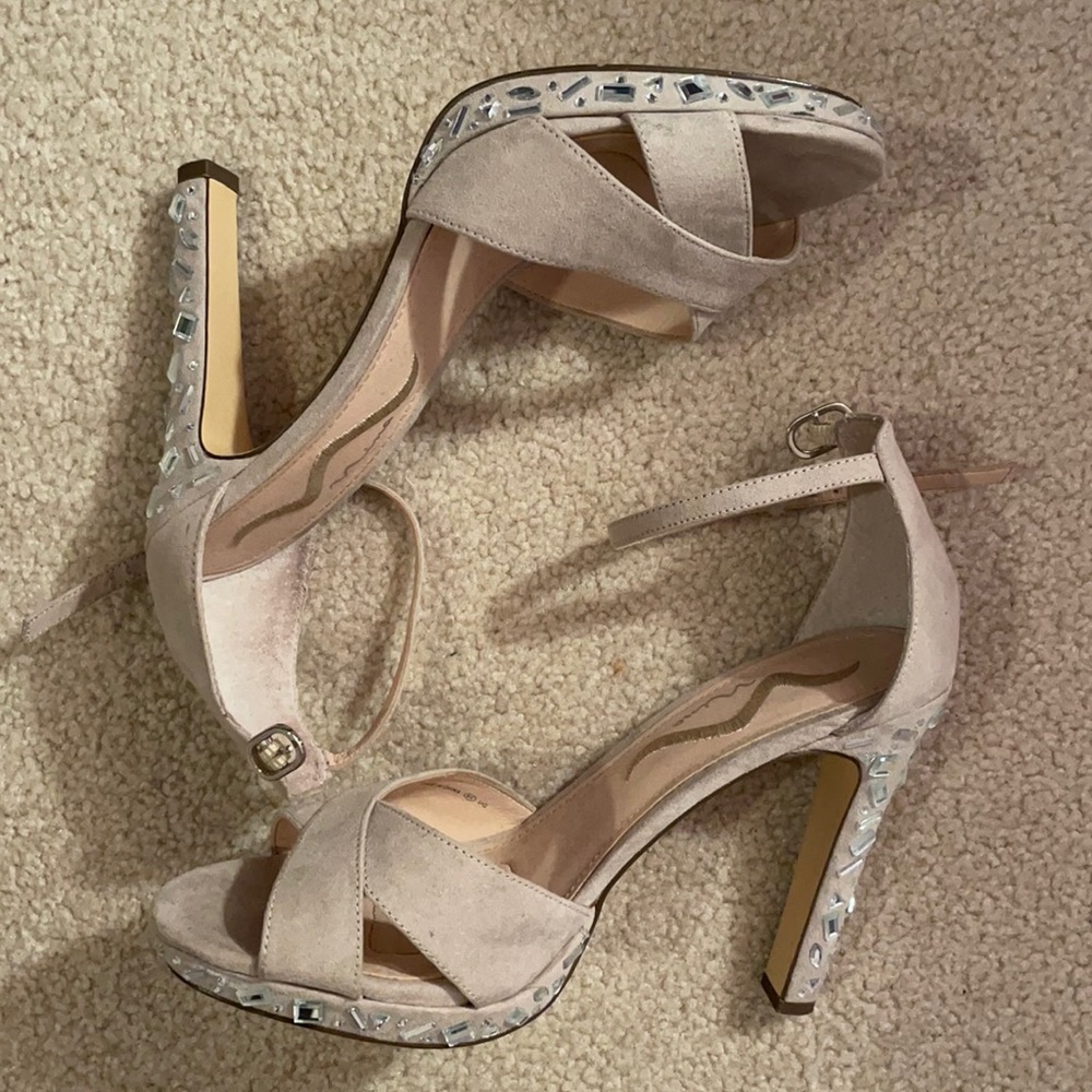 Nina Bedazzled Platform Heels